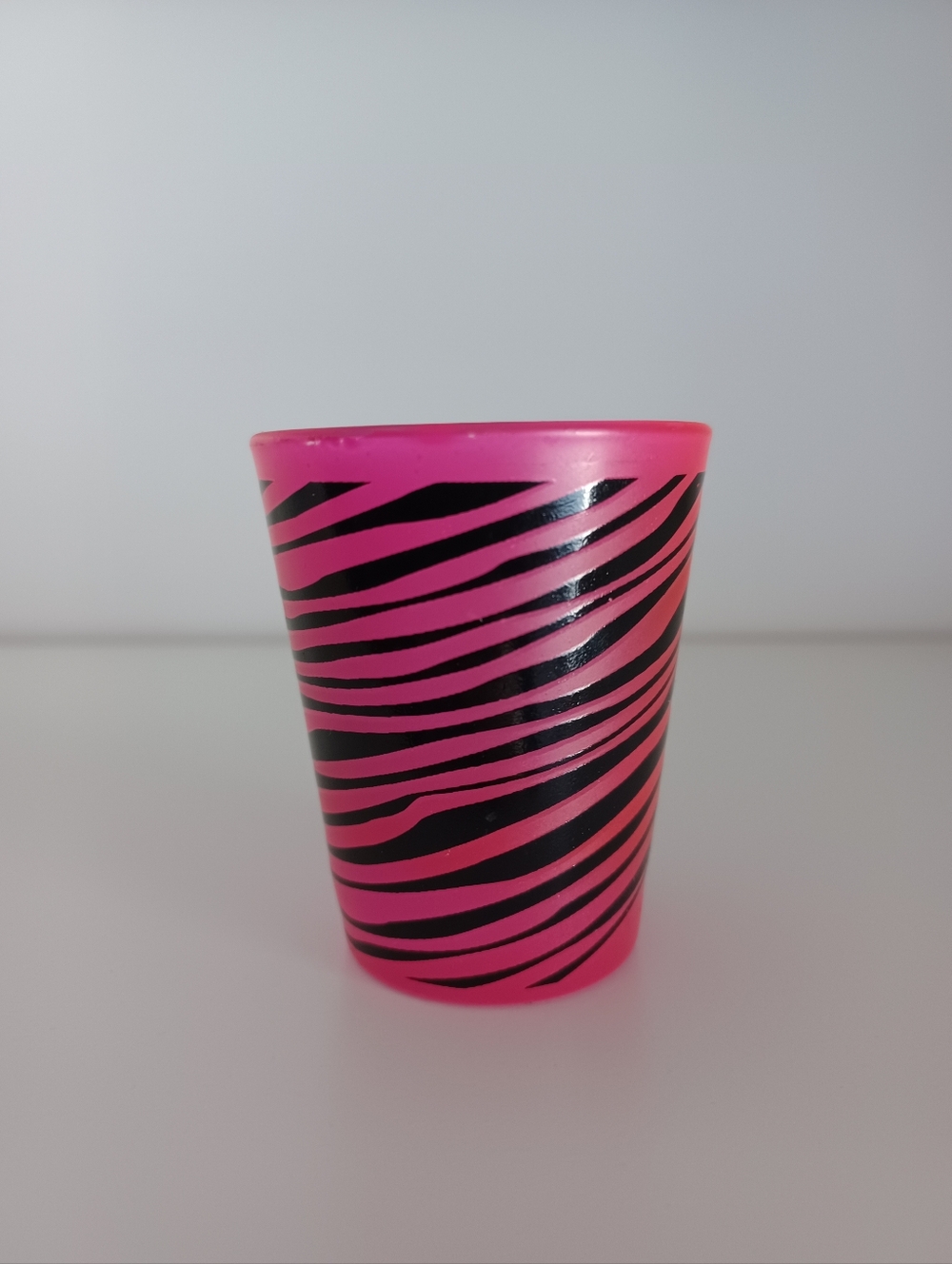 Zebra Print Pink Shot Glass Collectible